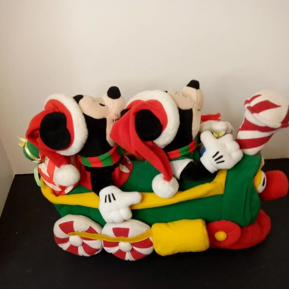 MICKEY & MINNIE MOUSE PLUSH Non Singing DISNEY CHRISTMAS TRAIN 2000 Doesn't Work